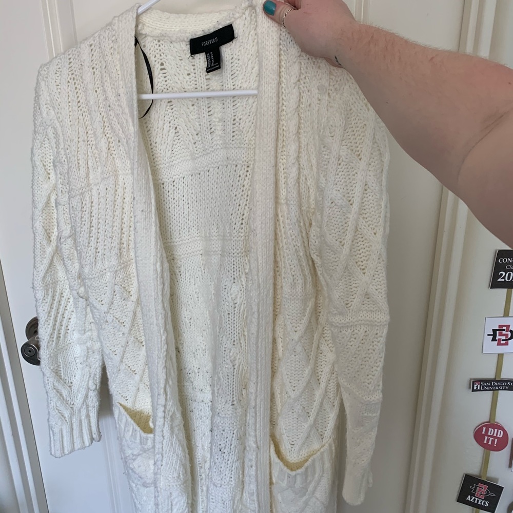 White Cardigan